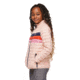 Cotopaxi Fuego Down Hooded Jacket - Kids, Rosewood Stripes, Large, KFDJ-F23-ROSEWS-Kids-L
