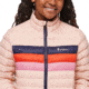 Cotopaxi Fuego Down Hooded Jacket - Kids, Rosewood Stripes, Large, KFDJ-F23-ROSEWS-Kids-L