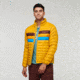 Cotopaxi Fuego Down Hooded Jacket - Mens, Amber Stripes, 3XL, FDJ-F22-AMBS-M-XXXL