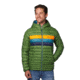 Cotopaxi Fuego Down Hooded Jacket - Mens, Avocado Stripes, Extra Large, FDJ-F20-AVOS-M-XL