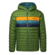 Cotopaxi Fuego Down Hooded Jacket - Mens, Avocado Stripes, Extra Large, FDJ-F20-AVOS-M-XL