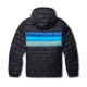 Cotopaxi Fuego Down Hooded Jacket - Mens, Black/Pacific Stripes, 2XL, FDJ-F22-BLKPAS-M-XXL