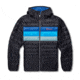 Cotopaxi Fuego Down Hooded Jacket - Mens, Black/Pacific Stripes, 2XL, FDJ-F22-BLKPAS-M-XXL