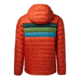 Cotopaxi Fuego Down Hooded Jacket - Mens, Cayenne Stripes, Large, FDJ-F20-CAYS-M-L