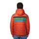Cotopaxi Fuego Down Hooded Jacket - Mens, Cayenne Stripes, Large, FDJ-F20-CAYS-M-L