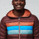Cotopaxi Fuego Down Hooded Jacket - Mens, Chestnut Stripes, Large, FDJ-F22-CHSNTHS-M-L