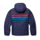 Cotopaxi Fuego Down Hooded Jacket - Mens, Maritime/Currant Stripes, Medium, FDJ-F22-MTCUR-M-M