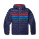 Cotopaxi Fuego Down Hooded Jacket - Mens, Maritime/Currant Stripes, Medium, FDJ-F22-MTCUR-M-M