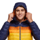 Cotopaxi Fuego Down Hooded Jacket - Mens, Maritime &amp; Sunset, Extra Small, FDJ-S23-MTMSU-M-XS