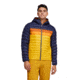 Cotopaxi Fuego Down Hooded Jacket - Mens, Maritime/Sunset, Large, FDJ-S23-MTMSU-M-L
