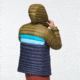 Cotopaxi Fuego Down Hooded Jacket - Mens, Oak/Graphite, Extra Small, FDJ-S22-OAKGRP-M-XS