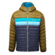 Cotopaxi Fuego Down Hooded Jacket - Mens, Oak/Graphite, Extra Small, FDJ-S22-OAKGRP-M-XS