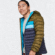 Cotopaxi Fuego Down Hooded Jacket - Mens, Oak &amp; Graphite, 2XL, FDJ-S22-OAKGRP-M-XXL
