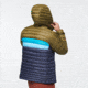 Cotopaxi Fuego Down Hooded Jacket - Mens, Oak &amp; Graphite, 2XL, FDJ-S22-OAKGRP-M-XXL