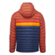 Cotopaxi Fuego Down Hooded Jacket - Mens, Spice/Maritime, Extra Small, FDJ-S22-SPMTM-M-XS