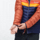Cotopaxi Fuego Down Hooded Jacket - Mens, Spice/Maritime, Extra Small, FDJ-S22-SPMTM-M-XS