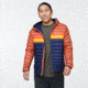 Cotopaxi Fuego Down Hooded Jacket - Mens, Spice &amp; Maritime, Extra Large, FDJ-S22-SPMTM-M-XL