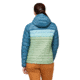 Cotopaxi Fuego Down Hooded Jacket - Womens, Blue Spruce/Aspen, Medium, FDJ-F23-BLSPAS-W-M