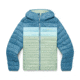 Cotopaxi Fuego Down Hooded Jacket - Womens, Blue Spruce/Aspen, Medium, FDJ-F23-BLSPAS-W-M