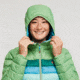 Cotopaxi Fuego Down Hooded Jacket - Womens, Kelp/Sea Glass, Large, FDJ-S23-KLPSG-W-L