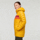 Cotopaxi Fuego Down Hooded Pullover - Womens, Amber Stripes, Extra Large, FDP-F22-AMBS-W-XL