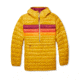 Cotopaxi Fuego Down Hooded Pullover - Womens, Amber Stripes, Extra Large, FDP-F22-AMBS-W-XL
