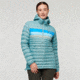 Cotopaxi Fuego Down Hooded Pullover - Womens, Bluegrass Stripes, Small, FDP-F22-BLGS-W-S