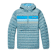 Cotopaxi Fuego Down Hooded Pullover - Womens, Bluegrass Stripes, Small, FDP-F22-BLGS-W-S