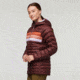 Cotopaxi Fuego Down Hooded Pullover - Womens, Chestnut Stripes, Extra Large, FDP-F22-CHSNTHS-W-XL
