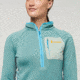 Cotopaxi Otero Fleece Half-Zip Pullover - Womens, Bluegrass/Saltwater, Large, OTRHZ-F22-BLGSW-W-L