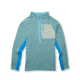 Cotopaxi Otero Fleece Half-Zip Pullover - Womens, Bluegrass/Saltwater, Large, OTRHZ-F22-BLGSW-W-L