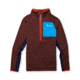Cotopaxi Otero Fleece Half-Zip Pullover - Womens, Chestnut/Maritime, Extra Large, OTRHZ-F22-CHSMT-W-XL