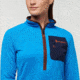 Cotopaxi Otero Fleece Half-Zip Pullover - Womens, Saltwater/Chestnut, Extra Small, OTRHZ-F22-SLTWR-W-XS