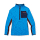 Cotopaxi Otero Fleece Half-Zip Pullover - Womens, Saltwater/Chestnut, Extra Small, OTRHZ-F22-SLTWR-W-XS