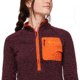 Cotopaxi Otero Fleece Half-Zip Pullover - Womens, Wine, Extra Large, OTRHZ-F23-WINE-W-XL