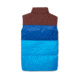 Cotopaxi Solazo Down Vest - Mens, Chestnut/Saltwater, Large, SDV-F22-CHSSW-M-L