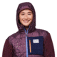 Cotopaxi Trico Hybrid Hooded Jacket - Womens, Wine/Wine, Large, HSFJ-F23-WIWI-W-L