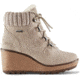 Cougar Pamela Suede Wedge Boot - Womens, Mushroom, 10, Pamela-Mushroom-10