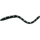 Creme Lures Scoundrel Soft Plasti Worm, 3, 6in, Black White dots, 0172-66-1