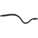 Creme Lures Scoundrel Soft Plasti Worm, 12, 8in, Black, 303-99