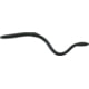 Creme Lures Scoundrel Soft Plasti Worm, 12, 8in, Black, 303-99