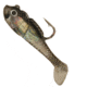 Creme Lures Spoiler Shad Bait w/Spiner Shad, 1, 1.5in, Black Back, SSB101S
