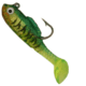 Creme Lures Spoiler Shad Bait w/Spiner Shad, 1, 1.5in, Firetiger, SSB103S