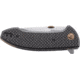 CRKT Avant Folding Knife w/Locking Liner, 3.175in 8Cr14MoV Steel Blade, Black Weaved Carbon Fiber - 1 Layer &amp; Black G10 Handle, Black, 4620