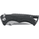 CRKT Bt Fighter - Compact, Designed By Brian Tighe in Ridgefield, Folding Knife W/Button Lock, 2.85in, Plain Edge, Stonewash Finish, Glass Reinforced Nylon Handle, 5220
