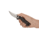 CRKT Bt Fighter - Compact, Designed By Brian Tighe in Ridgefield, Folding Knife W/Button Lock, 2.85in, Plain Edge, Stonewash Finish, Glass Reinforced Nylon Handle, 5220