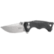 CRKT Bt Fighter - Compact, Designed By Brian Tighe in Ridgefield, Folding Knife W/Button Lock, 2.85in, Plain Edge, Stonewash Finish, Glass Reinforced Nylon Handle, 5220