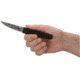 CRKT Obake Fixed Blade Knife, 3.55in, 65Mn Carbon Steel Blade, Wharncliffe Blade, Black Cord Wrapped Handle, 2367