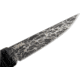 CRKT Burnley Obake - 3.64in. Blade w/ Acid Etch Pattern, Black Paracord Wrapped Handle, Sheath 2367
