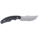 CRKT Burrower Fixed Blade Knife Black 3.66in, D2, Trailing Point, Black Micarta Handle, 3610